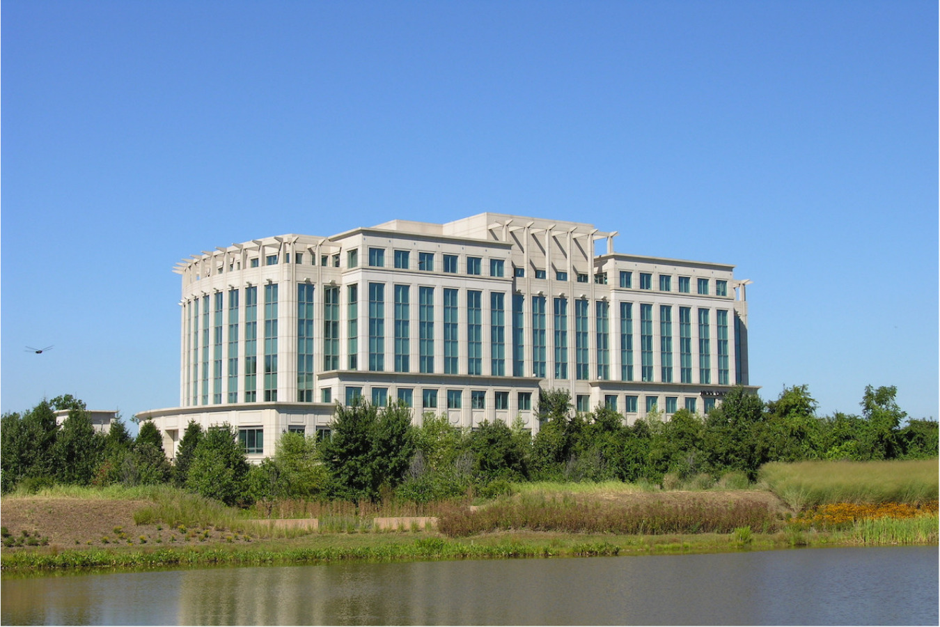 Office building at The District at King Farm in Rockville supporting life sciences companies and biotech startups
